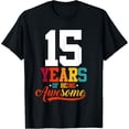 thumbnail image 1 of Exquisite and comfortable-15 Years Of Being Awesome Gifts 15 Years Old 15th Birthday T-Shirt, 1 of 6