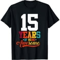 thumbnail image 1 of Exquisite and comfortable-15 Years Of Being Awesome Gifts 15 Years Old 15th Birthday T-Shirt, 1 of 6