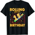 thumbnail image 1 of Exquisite and comfortable-15th Birthday Rollercoaster Amusement Park Birthday T-Shirt, 1 of 4