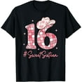 thumbnail image 1 of Exquisite and comfortable-16 Sweet Sixteen Western Rodeo 16th Birthday Girl Teen T-Shirt, 1 of 4