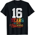 thumbnail image 1 of Exquisite and comfortable-16 Years Of Being Awesome Gifts 16 Years Old 16th Birthday T-Shirt, 1 of 4