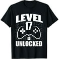 thumbnail image 1 of Exquisite and comfortable-17th Birthday Gaming Gamer 17 Years Old Bday T-Shirt, 1 of 4