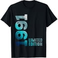 thumbnail image 1 of Exquisite and comfortable-1991 Birth Vintage Since 1991 Retro 1991 Limited Edition T-Shirt, 1 of 4