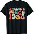 thumbnail image 1 of Exquisite and comfortable-29th Birthday Awesome Since 1996 Retro Vintage 29 Years Old T-Shirt, 1 of 4