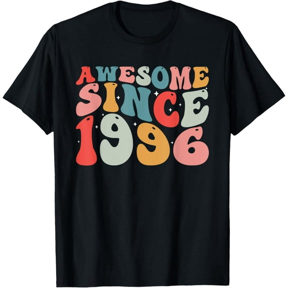 Exquisite and comfortable-29th Birthday Awesome Since 1996 Retro Vintage 29 Years Old T-Shirt