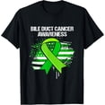 thumbnail image 1 of Exquisite and comfortable-4th Of July American Flag Bile Duct Cancer Awareness T-Shirt, 1 of 4