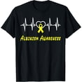 thumbnail image 1 of Exquisite and comfortable-Albinism Awareness HeartBeat Support In June Yellow Ribbon T-Shirt, 1 of 4