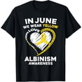 thumbnail image 1 of Exquisite and comfortable-Albinism Awareness Warrior Yellow Ribbon Support Family T-Shirt, 1 of 4