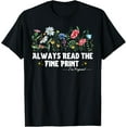 thumbnail image 1 of Exquisite and comfortable-Always Read The Fine Print I'm Pregnant Wildflowers Lover T-Shirt, 1 of 4