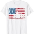 thumbnail image 1 of Exquisite and comfortable-American Flag Biker Motorcycle USA Flag 4th of July Boys Men T-Shirt, 1 of 4