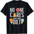 thumbnail image 1 of Exquisite and comfortable-Anti Diet Rude Foodie Quote Ice Cream Pizza Love T-Shirt, 1 of 4