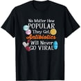 thumbnail image 1 of Exquisite and comfortable-Antibiotics Will Never Go Viral Funny Pharmacists T-Shirt, 1 of 4