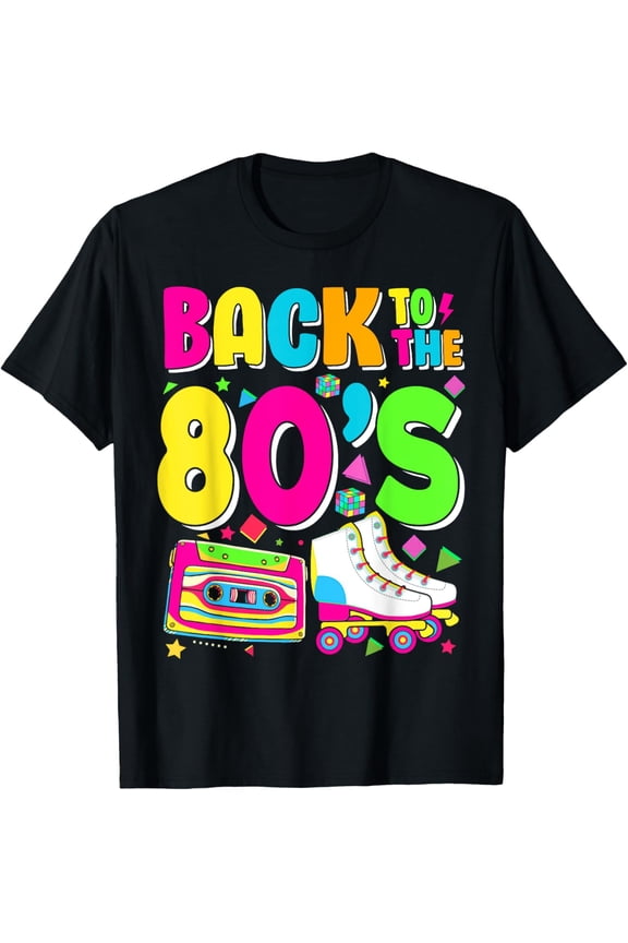 Exquisite and comfortable-Back To 80's 1980s Outfit Costume Eighties Retro Party T-Shirt