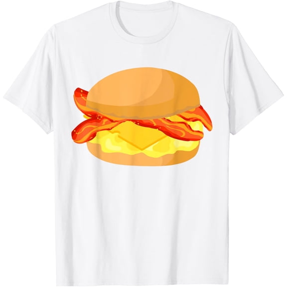 T-SHIRTBacon And Eggs Cheese Sandwich Breakfast Food T-Shirt mens t shirt，white，women，funny，misfits，men，journey