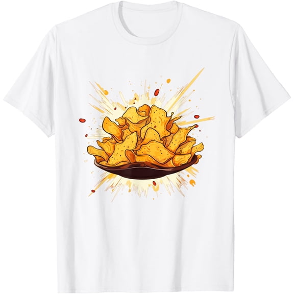 T-SHIRTBag of Potato Chips T-Shirt mens t shirt，white，women，funny，misfits，men，journey