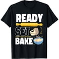 thumbnail image 1 of Exquisite and comfortable-Bake Baking Beater Rolling Pin Ready Set Bake T-Shirt, 1 of 4