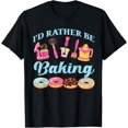 thumbnail image 1 of Exquisite and comfortable-Bake Baking Rolling Pin Donut I'D Rather Be Baking T-Shirt, 1 of 4