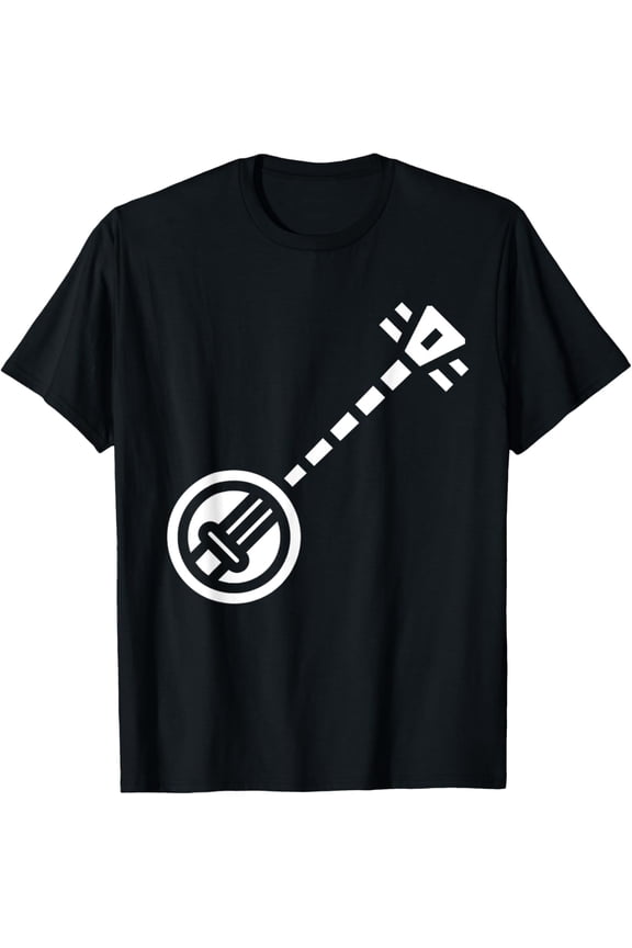 Exquisite and comfortable-Banjo Silhouette Logo T-Shirt