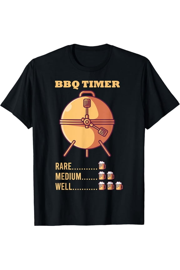Exquisite and comfortable-Barbecue Timer I Beer Mug BBQ Sauce Electric Grill T-Shirt