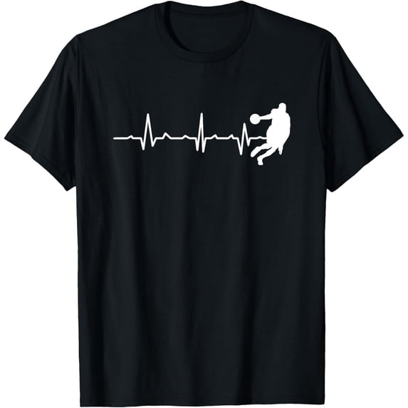 Exquisite and comfortable-Basketball Player Heartbeat Bball Baller Hoops T-Shirt T-Shirt