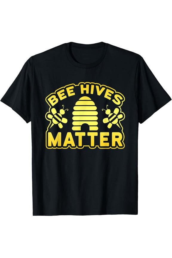 Exquisite and comfortable-Bee HIves Matte Graphic Honey Bee T-Shirt