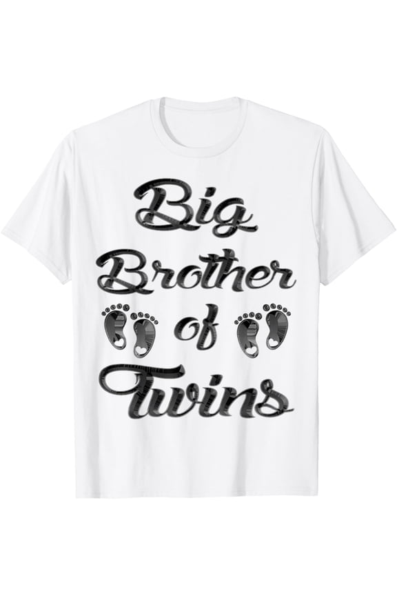 Exquisite and comfortable-Big Brother Of Twins New Big Brother Sibling Gifts T-Shirt