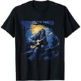 thumbnail image 1 of Exquisite and comfortable-Bigfoot Playing a Guitar Starry Night Funny Sasquatch Rocker T-Shirt, 1 of 4