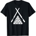 thumbnail image 1 of Exquisite and comfortable-Billard Pool Table Silhouette Logo T-Shirt, 1 of 4