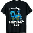 thumbnail image 1 of Exquisite and comfortable-Birthday Boy Choo Choo Blue Train Lovers Party Kids Toddlers T-Shirt, 1 of 4