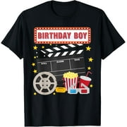 HESHIJIAZHU Exquisite and comfortable-Birthday Boy Crew Movie Night Theme Matching Party T-Shirt