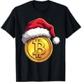 thumbnail image 1 of Exquisite and comfortable-Bitcoin Santa Hat BTC Logo Christmas Blockchain T-Shirt, 1 of 4