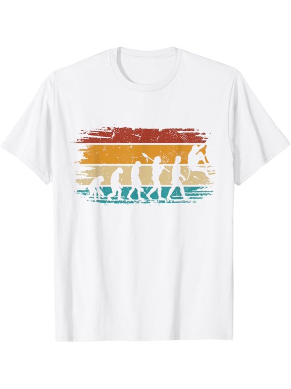 Exquisite and comfortable-Bouldering Evolution Retro Mountain Climbing Evolution T-Shirt
