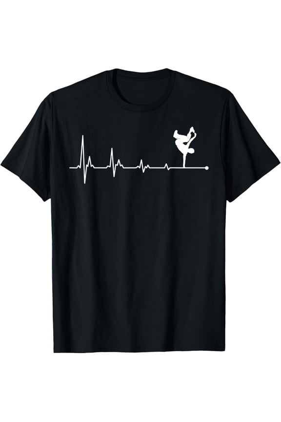 Exquisite and comfortable-Breakdance Heartbeat Street Dance B-Boy Breakdance Queen T-Shirt
