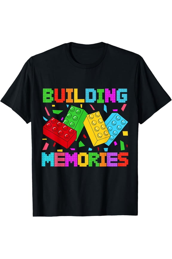 Exquisite and comfortable-Building Memories Brick Block Matching Family Master Builder T-Shirt