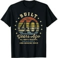 thumbnail image 1 of Exquisite and comfortable-Built 40 Years Ago - All Parts Original Gifts 40th Birthday T-Shirt, 1 of 4