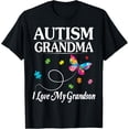 thumbnail image 1 of Exquisite and comfortable-Butterfly Autism Grandma I Love My Grandson Awareness Month T-Shirt, 1 of 4