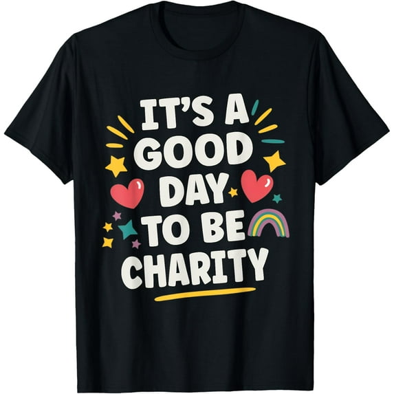 Exquisite and comfortable-CHARITY Personalized Retro Girls Custom CHARITY Name T-Shirt