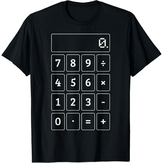 Exquisite and comfortable-Calculator Costume Funny Halloween Math Teacher Nerd T-Shirt