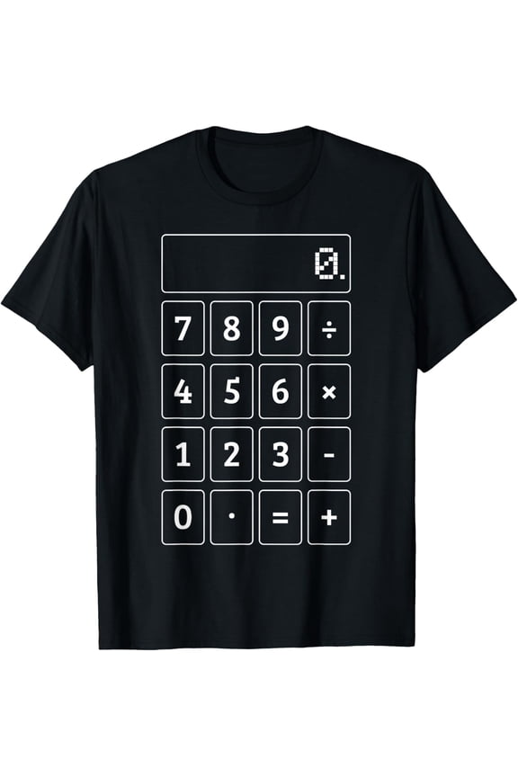 Exquisite and comfortable-Calculator Costume Funny Halloween Math Teacher Nerd T-Shirt