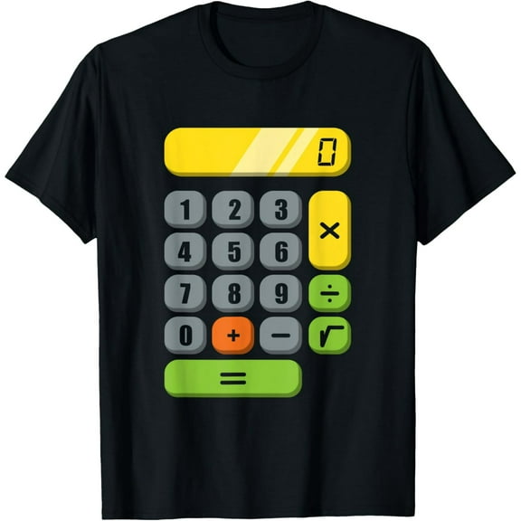 Exquisite and comfortable-Calculator Costume Halloween Easy Cosplay Math Geek T-Shirt