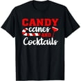thumbnail image 1 of Exquisite and comfortable- Candy Canes And Cocktails T-Shirt, 1 of 4