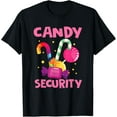 thumbnail image 1 of Exquisite and comfortable- Candy Security Sweet Lover Lollipop Candy Cane T-Shirt, 1 of 4