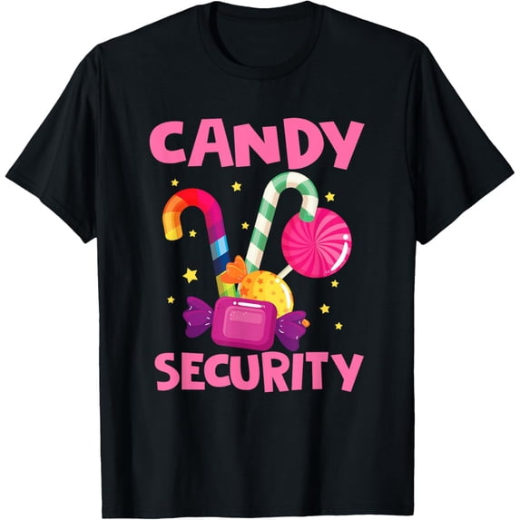 Exquisite and comfortable- Candy Security Sweet Lover Lollipop Candy Cane T-Shirt