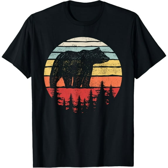 Exquisite and comfortable-Catch Some Rays Vintage Retro Grizzly Bear T-Shirt