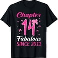thumbnail image 1 of Exquisite and comfortable-Chapter 14 Fabulous Since 2011 Happy 14th Girl Birthday T-Shirt, 1 of 4