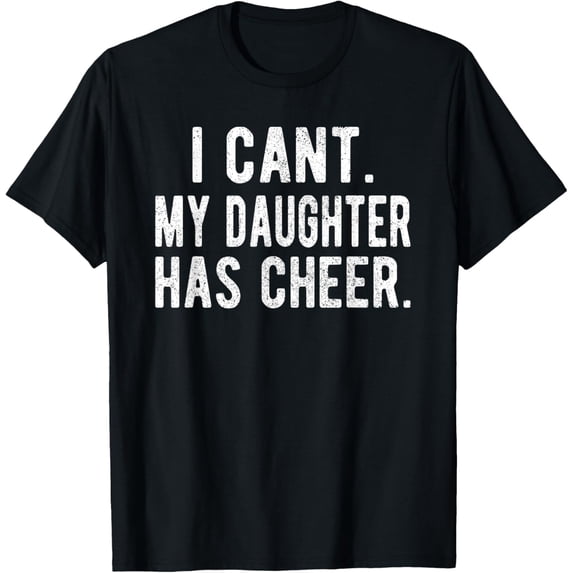 Exquisite and comfortable-Cheer Dad Daughter Cheerleading Father's Day Cheerleader T-Shirt