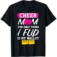 thumbnail image 1 of Exquisite and comfortable-Cheer Mom Wallet Proud Cheerleading Cheering T-Shirt, 1 of 4