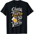 thumbnail image 1 of Exquisite and comfortable-Cheers And Beers To 50 Years - Happy Birthday T-Shirt, 1 of 4