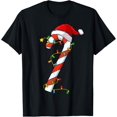 thumbnail image 1 of Exquisite and comfortable-Christmas Candy Cane Santa Xmas Kids Toddler Youth Women Men T-Shirt, 1 of 4