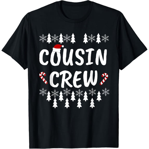 Exquisite and comfortable-Christmas Cousin Crew Snowflakes Matching Family T-Shirt